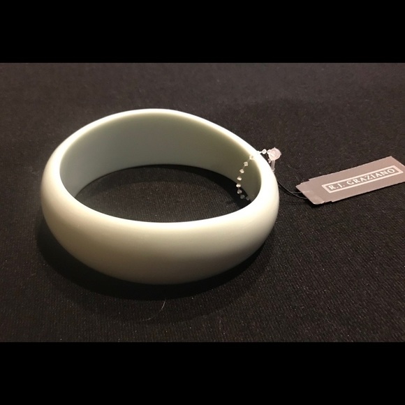 💎Brand New RJ Graziano pale mint wavy lucite bangle H6 - Picture 2 of 2